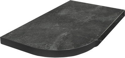 Tööpinnad / ühendused / profiilid Black Concrete K205 1245x600x38mm RS A