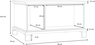 Журнальный / сервировочной столик Trondheim TDHT511