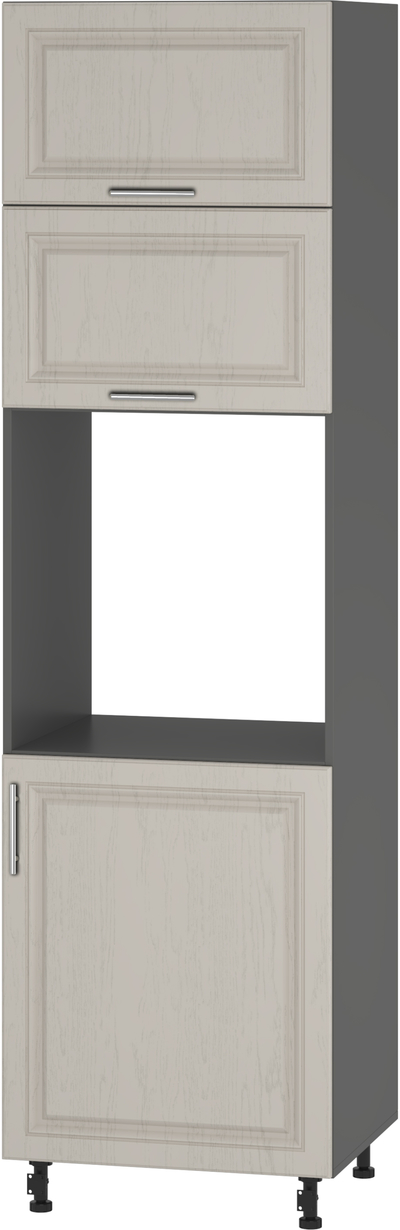 Кухонный шкаф модульной системы BlanKit D60C.h214 Graphite+GreyLight.F338 R128