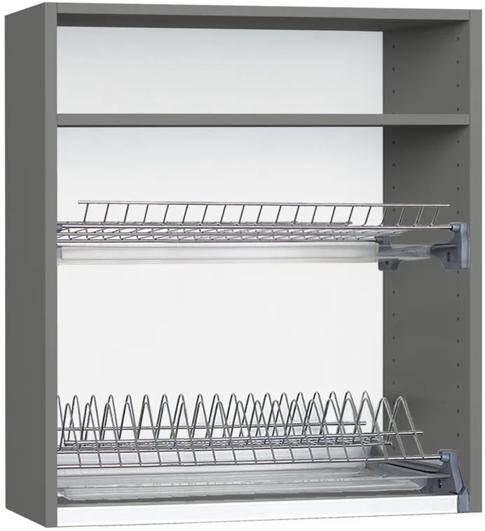 Кухонный шкаф модульной системы BlanKit G80.D Graphite+BrushBronze.M369 U4