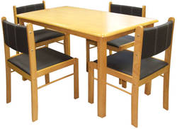 Ēdamistabas galds ar krēsliem Starter PU (Iris, Emma) D