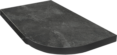 Tööpinnad / ühendused / profiilid Black Concrete K205 1245x600x38mm RS A