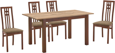 Ēdamistabas galds ar krēsliem Marsela 6933 SOMB/ 4 Polar 2482YBH