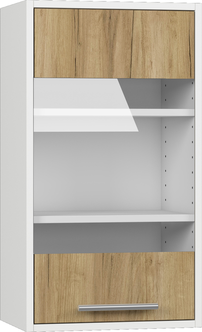 Кухонный шкаф модульной системы BlanKit G40W White+Oak Kraft Gold К003