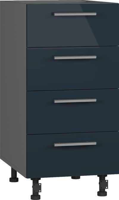 Кухонный шкаф модульной системы BlanKit D40.s4 Graphite+Storm.G293