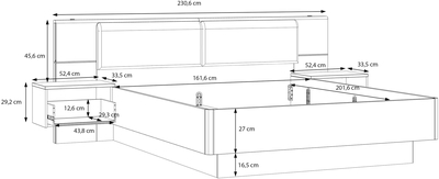 Кровать Panoptik PNPL3161B