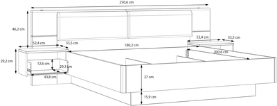 Кровать Panoptik PNPL3182B