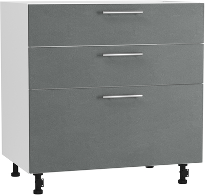Кухонный шкаф модульной системы BlanKit D80.Ts3 White+Concrete gray.352