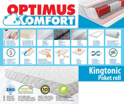 Matracis 160*200 Kingtonic Pocket Roll