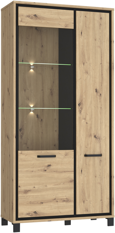 Витрина / полка со стеклом Trondheim TDHV821L