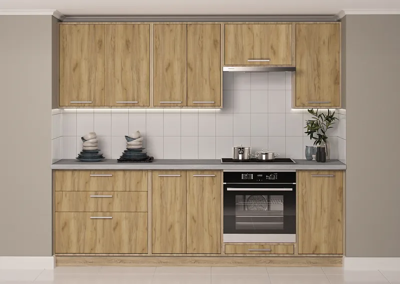 Кухонный комплект / гарнитур BlanKit 240M72 Oak Kraft Gold К003 S