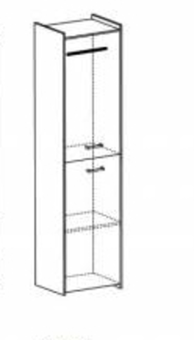 Шкаф для одежды с вешалкой Mokka 1D
