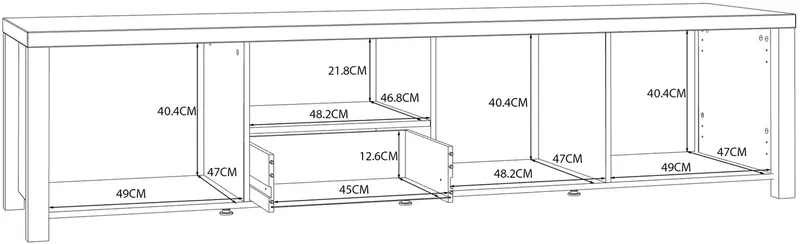 TV-alus Black Hill BLHT1411 L