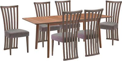 Стол обеденный со стульями Lavender 6810BBH/ 6 Monza 3820YBH
