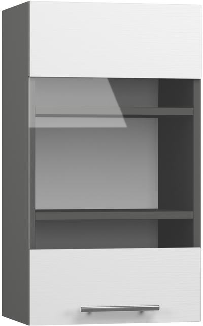 Кухонный шкаф модульной системы BlanKit G40W Graphite+OakWhite.266