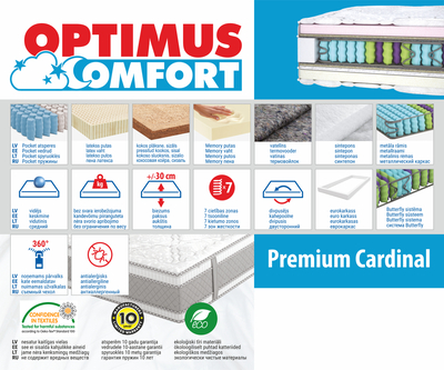 120*190 Premium Cardinal