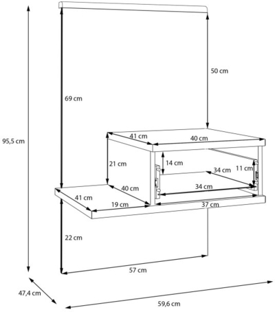 Naktsskapītis Bellevue BLQL015RT