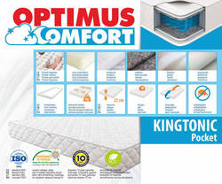 90*200 Kingtonic Pocket | matracis