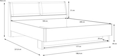 Кровать Cismon RIBL2184