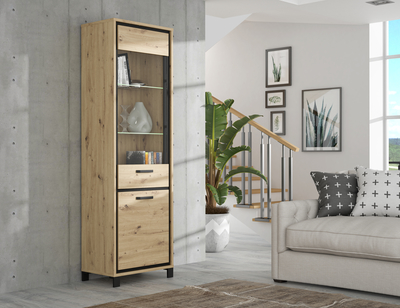 Витрина / полка со стеклом Trondheim TDHV712