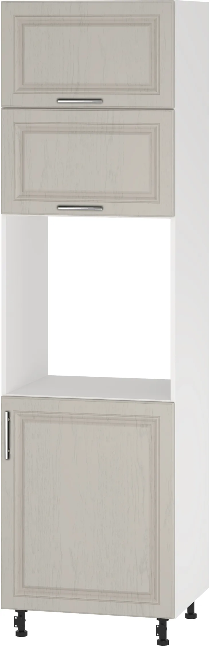 Кухонный шкаф модульной системы BlanKit D60C.h214 White+GreyLight.F338 R128