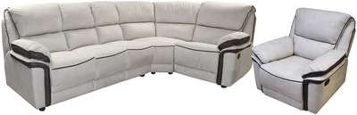 Dīvāns ar krēsliem Zumba 1636C-3SBC1R 1R HE