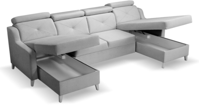 Stūra dīvāns U veida Marbella XL