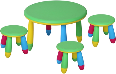 Bērnu galds + krēsls Funny Round 1+3 27100TR/27100