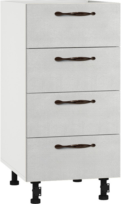 Кухонный шкаф модульной системы BlanKit D40.s4 White+Concrete cream.353 M2