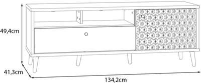 TV skapis / plaukts televizoram Aksana AKNT121R