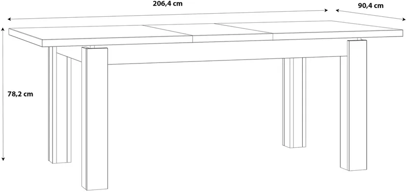 Ēdamistabas galds Kaszimiro TBLT7016