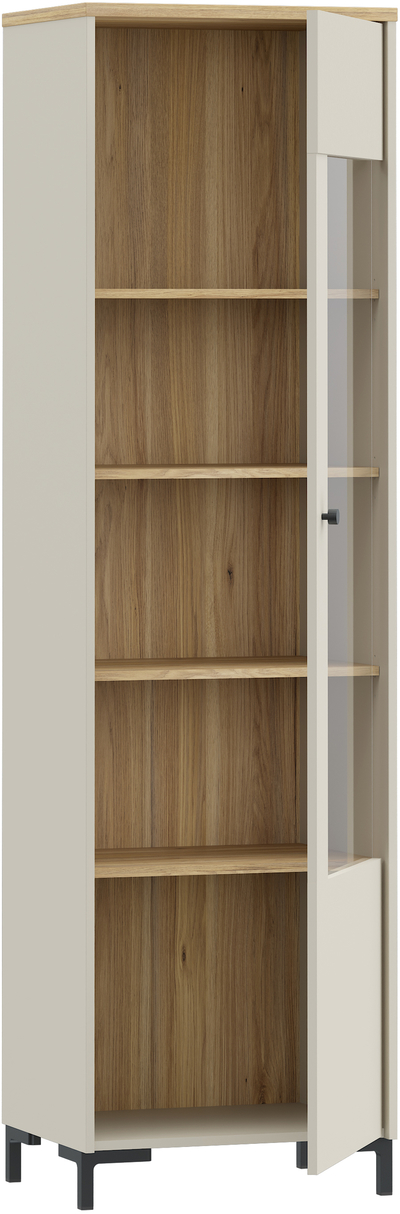 Plaukts ar stiklu / vitrīna Bixbite BITV711