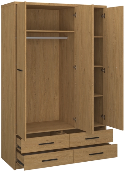 Шкаф для одежды с вешалкой Pavi 3D4S