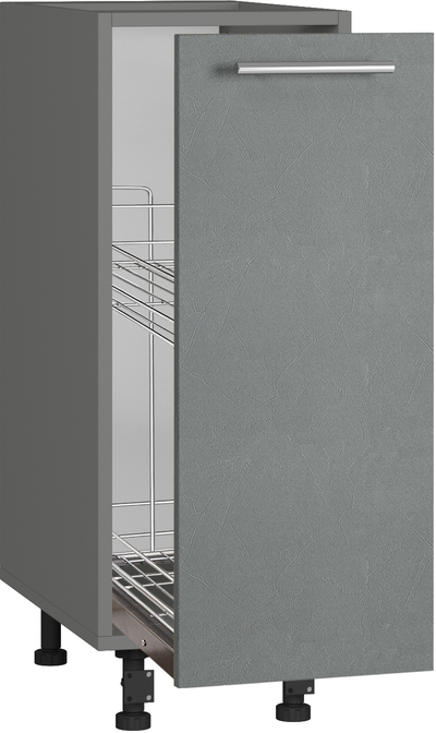 Кухонный шкаф модульной системы BlanKit D30C Graphite+Concrete gray.352