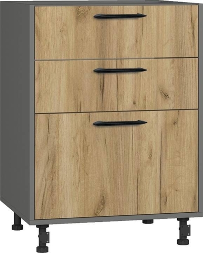 BlanKit D60.Ts3 Graphite+Oak Kraft Gold К003 M