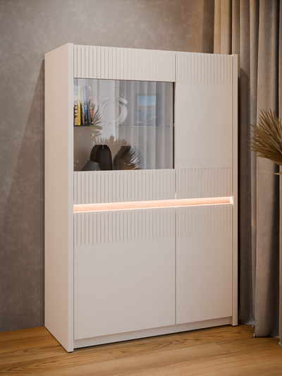 Витрина / полка со стеклом Oak Squere OSQV421B