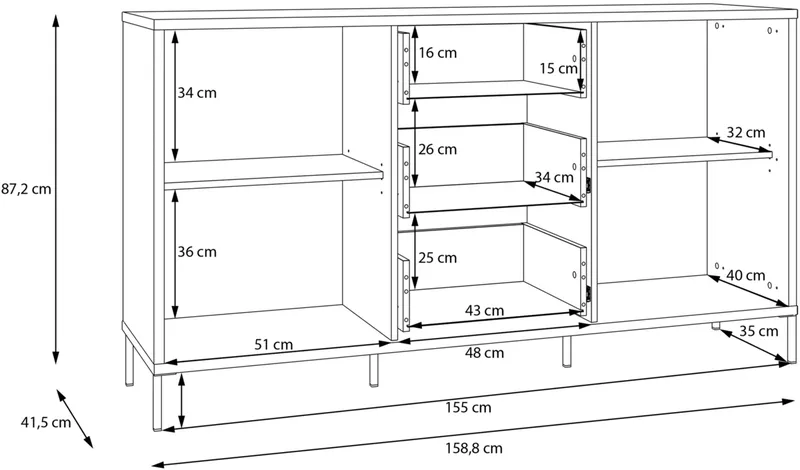 Комод Seravel SVLK231