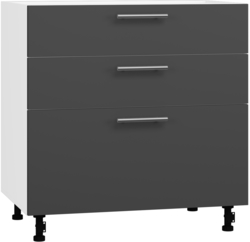 Кухонный шкаф модульной системы BlanKit D80.Ts3 White+Graphite.M702