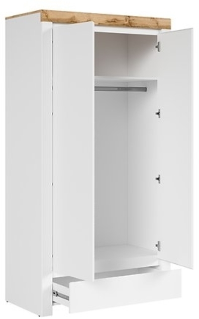 Шкаф для одежды с вешалкой Holten SZF2D1S