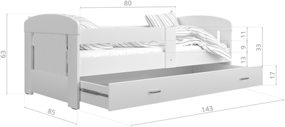 Кровать Filip 140x80 SZ