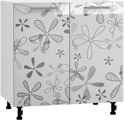 Кухонный шкаф модульной системы BlanKit D80 White+Flower.G432