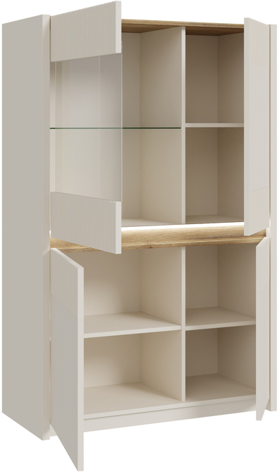 Витрина / полка со стеклом Oak Squere OSQV421B