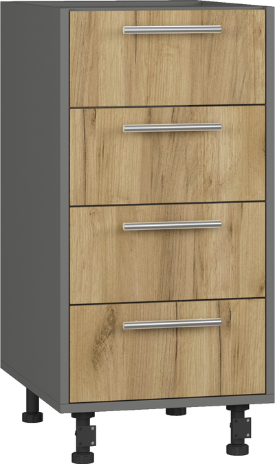 BlanKit D40.Ts4 Graphite+Oak Kraft Gold К003