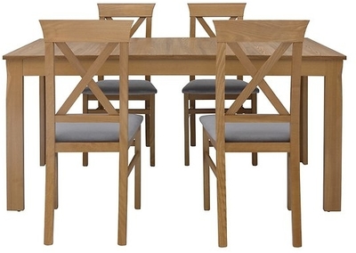 Стол обеденный со стульями Bergen B