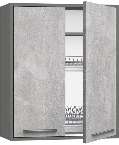 Köögikapp BlanKit G60.D Graphite+Industrial SG U4