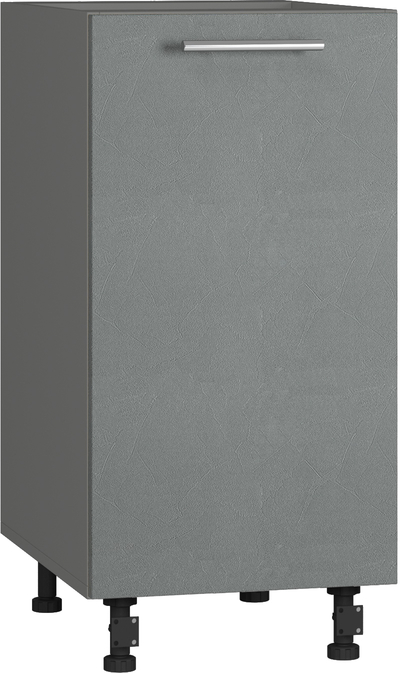 Skapis BlanKit D40 Graphite+Concrete gray.352