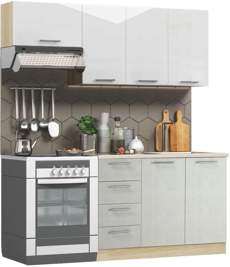 BlanKit 180 White.G382/Concrete cream.353
