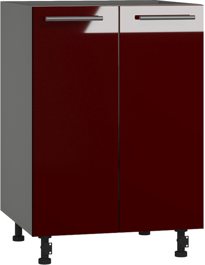 BlanKit D52 Graphite+Bordo.G410 Skapis