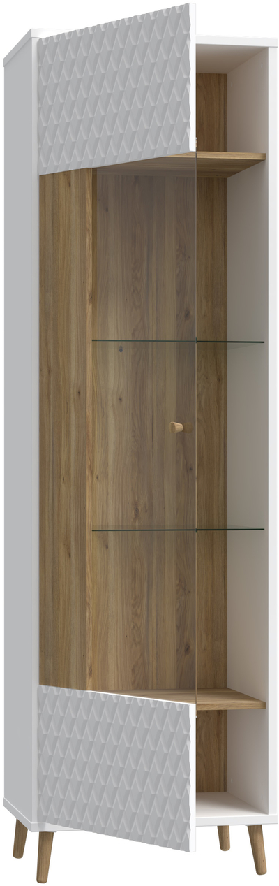 Plaukts ar stiklu / vitrīna Aksana AKNV711