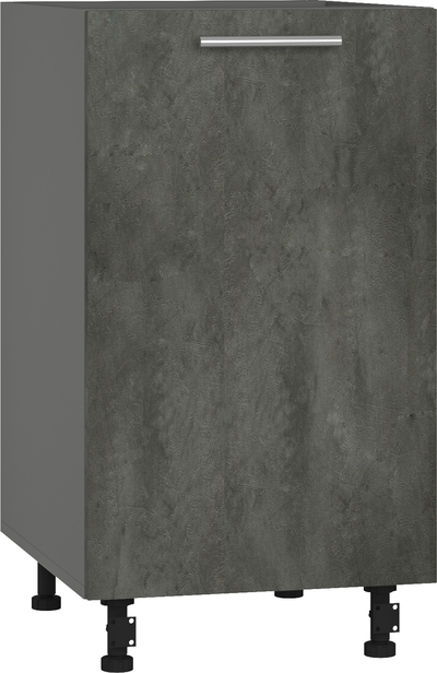 Кухонный шкаф модульной системы BlanKit D45 Graphite+CementDark.M361
